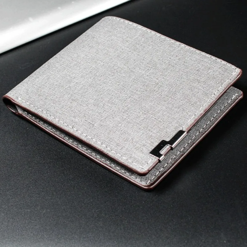 Carteiras jeans bolsas homens mulheres inserções negócios dobrável carteira de couro imagem bolsa de moedas fino dinheiro cartão de identificação de crédito titular saco