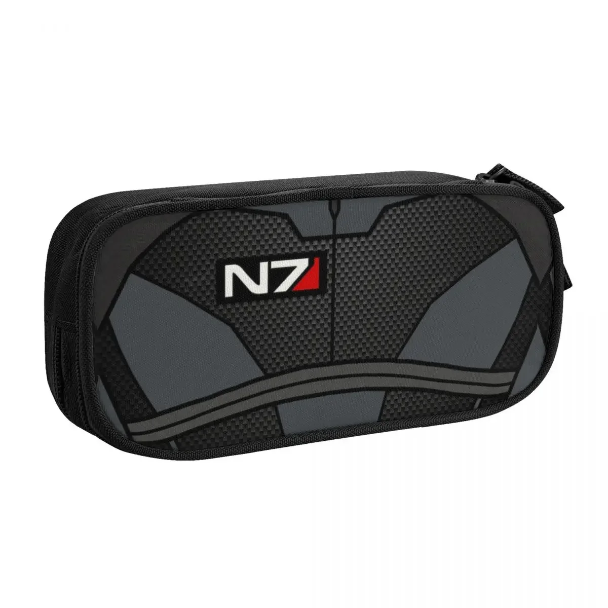 Custom Kawaii Mass Effect N7 Armor Pencil Case for Boys Gilrs Alliance Military Video Game Large Capacity Pen Box Bag Stationery