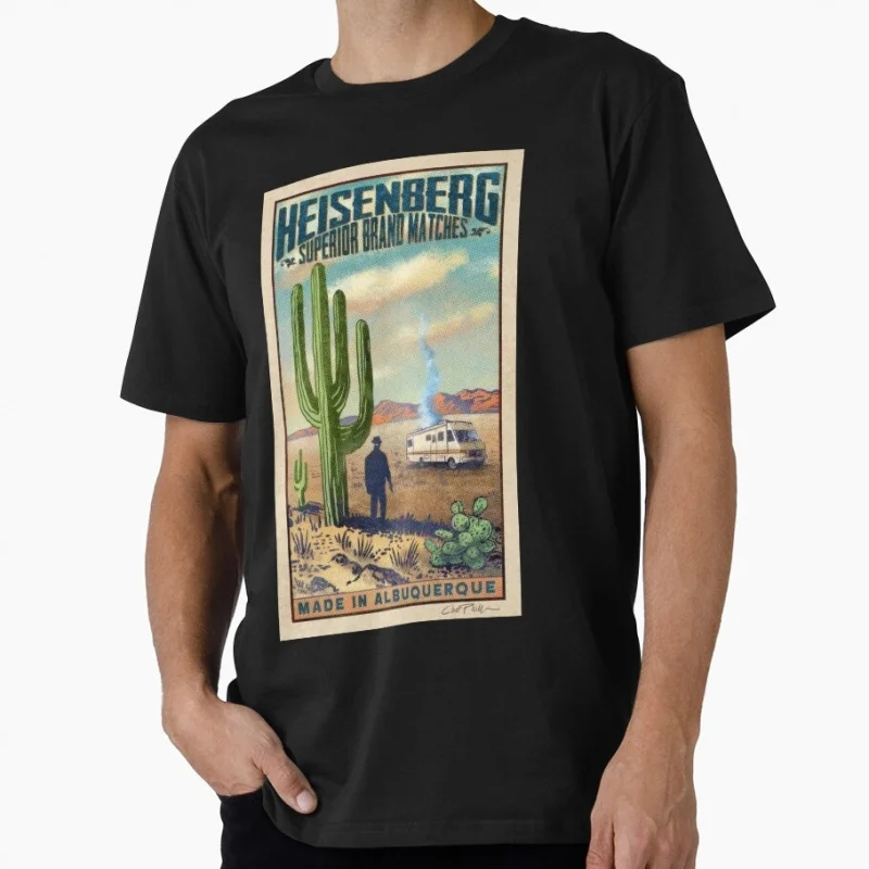 

Albuquerque Desert 0601 Vintage Heisenberg Breaking Bad Crime Movie Gift t shirt Short Sleeve Graphic clothes US Size tee S-6XL