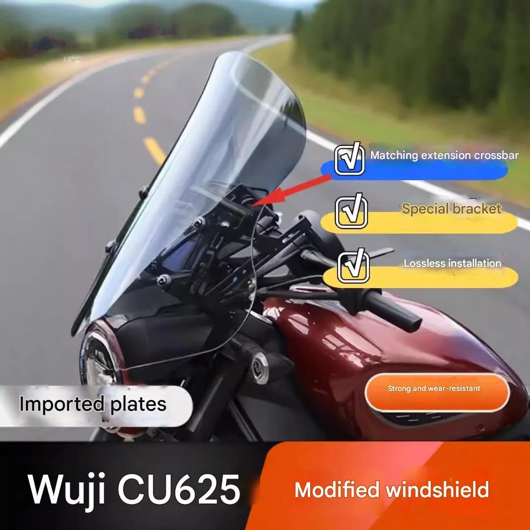 FOR VOGE CU625 Windshield Heightened Wider Optically Clear Distortion-Free View Polished Curved Anti-Collision Enhanced Safety