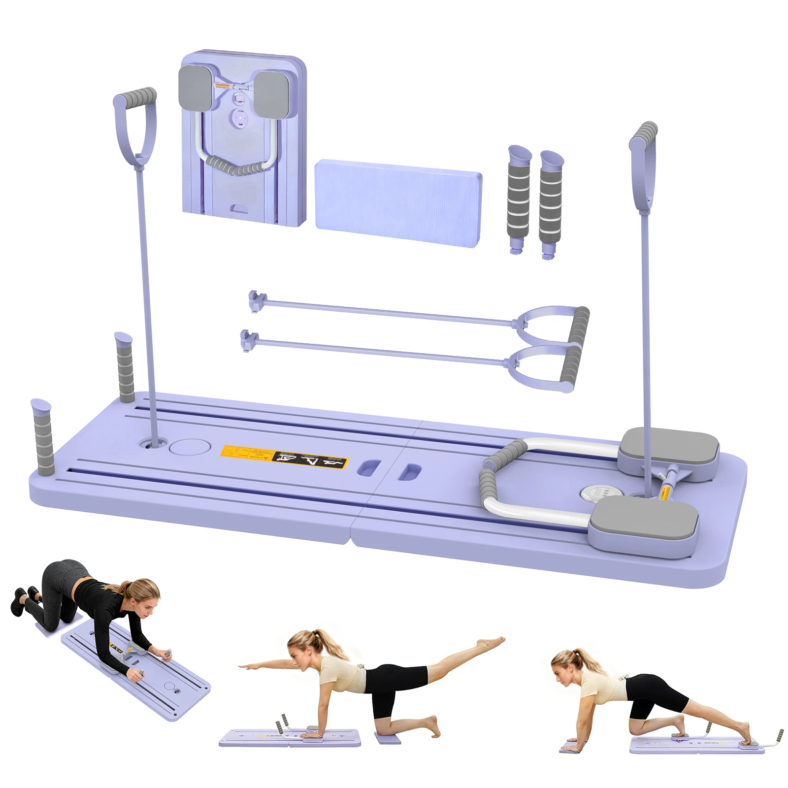 Planche de Pilates polyvalente pour entraînement complet du corps, équipement de fitness polyvalent pour la maison