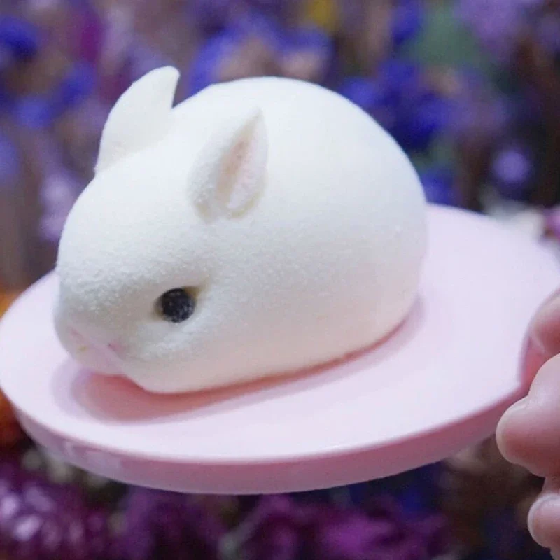 Silicone 3D Bunny Rabbit Cake Molds Baking Decorating Moulds for Baking Dessert Mousse