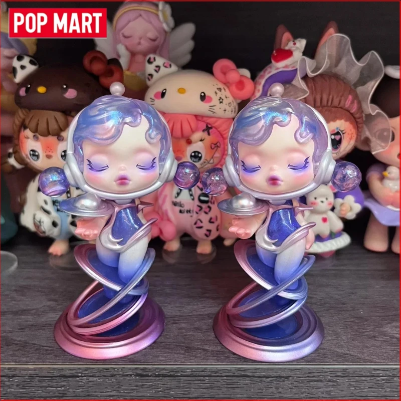 

Limited POP MART SKULLPANDA FLOWING LIGHT SOUND Series Blind Box Hanging Card Collectible Model Valentine'S Day Toy Gift