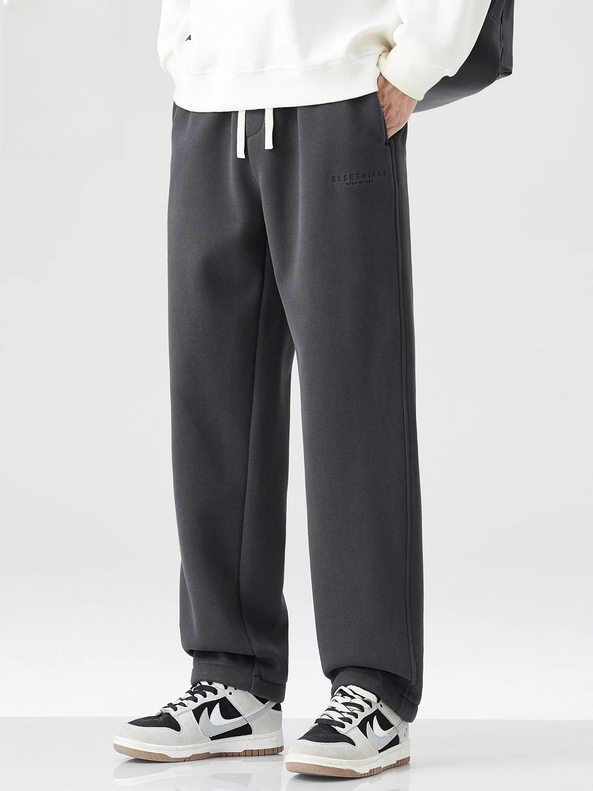 

American Sle Casual Pants Men's Spring 2026 Loose Spor Sweatpants Straight Cut Versatile Long Trousers