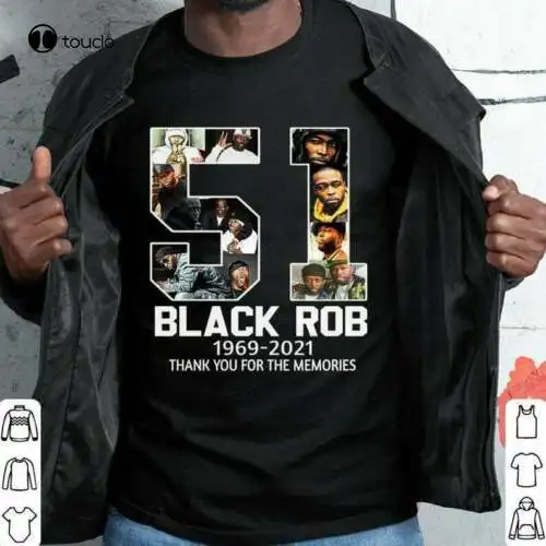 51 Years 1969 2021 Black Rob Signature Thank You T-Shirt Cotton Size S - 3Xl Tee Shirt unisex