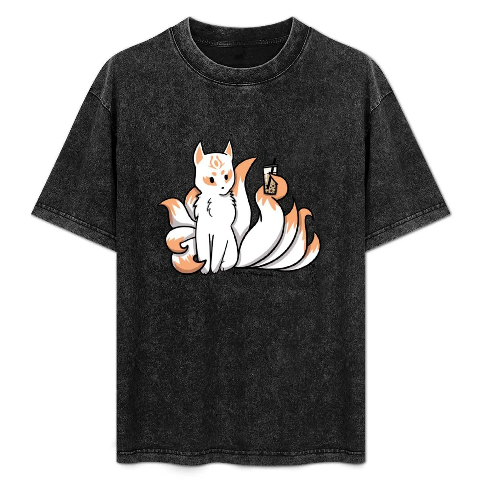 

Bubble Tea | Food Foxes T-Shirt animal prinfor boys for a boy plus sizes mens graphic t-shirts big and tall