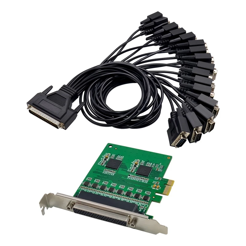 Adapter Card ST355 Pcie 17V358 16S RS232 Industrial Multi-Serial I/O Control Multi-Function Convenient Adapter Card-ABIU