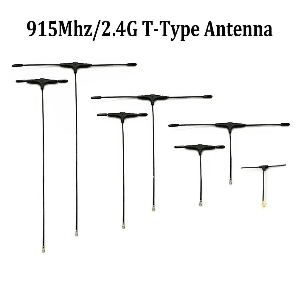 Antena tipo T de 915Mhz 2.4GHz IPEX1 UFL Conector para ELRS EP1 RX IPEX1 compatível com TBS Crossfire Nano Receptor RC FPV Drone