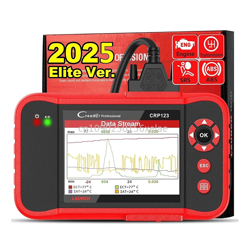 100% Original Creader CRP123 V 2.0 Auto Diagnostic Scanner Code Reader CRP 123 V2.0 OBD2 EOBD Scanner