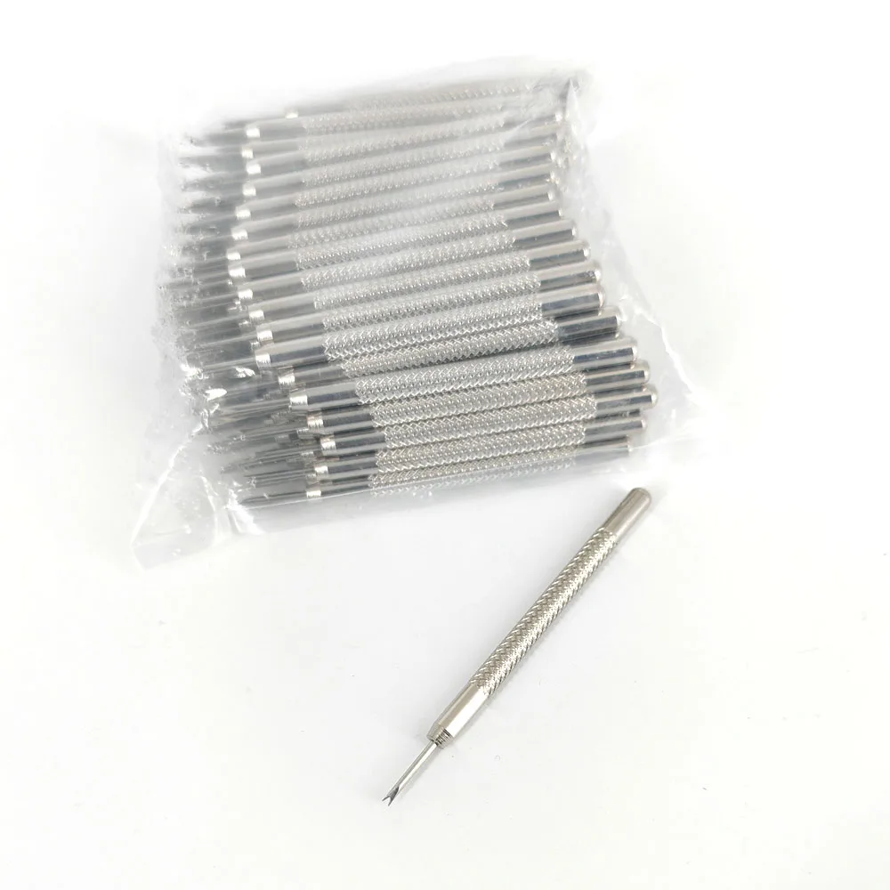 

Wholesale 100pcs/bag V shape 1.2mm Watchband Spring Bar Removal Tool Single Side Watch Strap Remover For Watchmakers