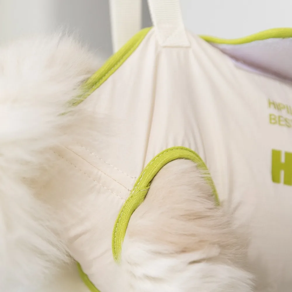 

Thickened Pet Grooming Hammock Anti-Scratch Anti-Bite Cat Trimming Restraint Bag with 2 Hooks Hanging Auxiliary Washing Bag