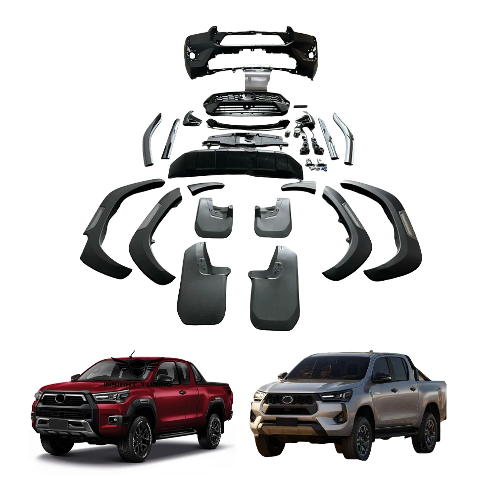 

Новейший автомобильный бампер на 2025 года, обвес для Toyota Hilux Revo Rocco, обновленный комплект Z Edition 2021 +