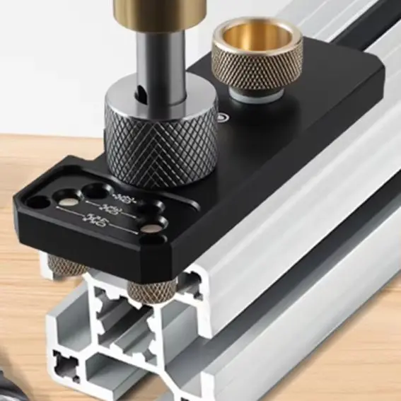 

1set Aluminum Profile Drilling Guide Tool M8/M6 Step Drill Bit For 20/30/40 Series Woodworking Punching Fixing Tool Accessories