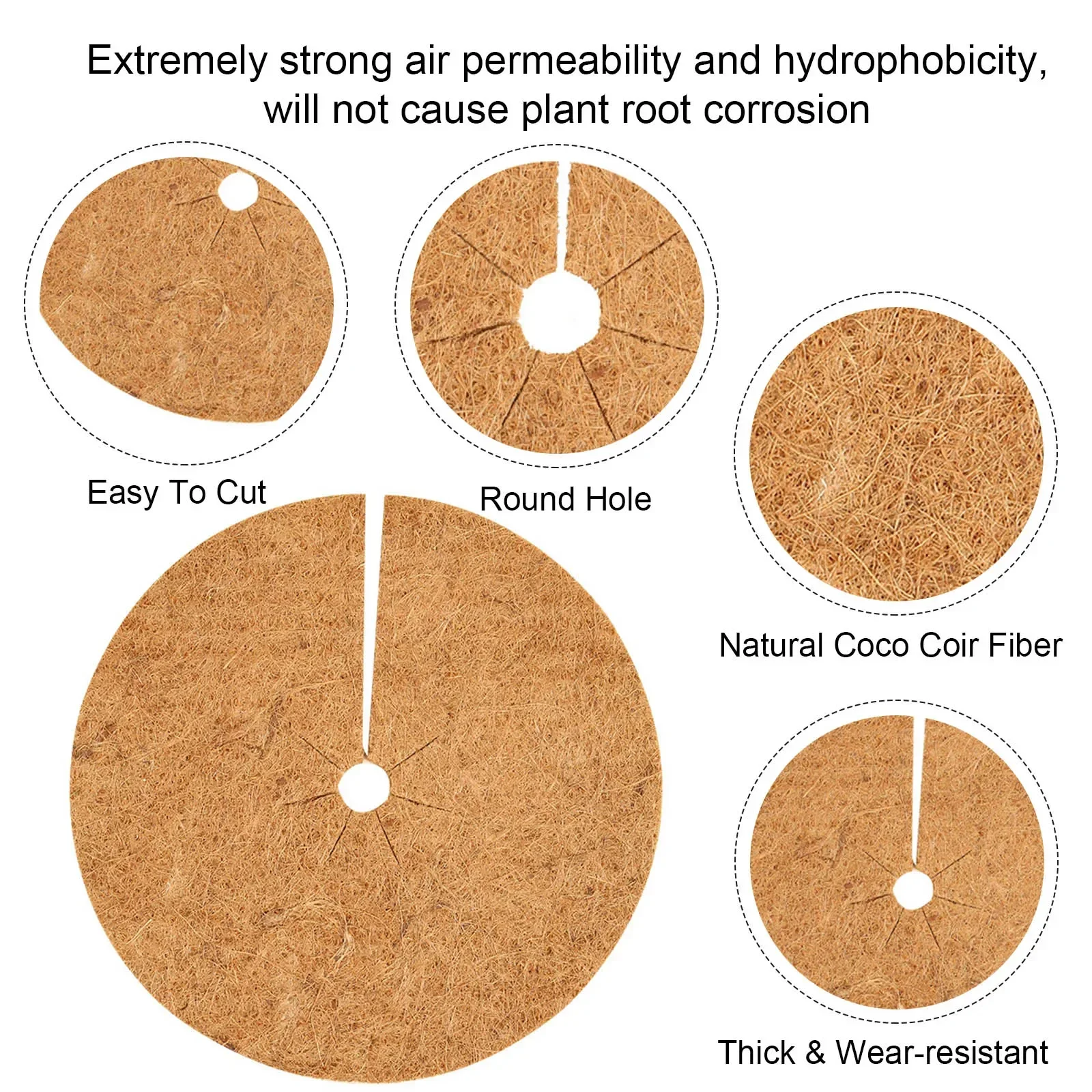 Brand New Mulching Discs Plant Care Products Excellent Stamina Moisture Natural Latex Natural Organic Easy To Use