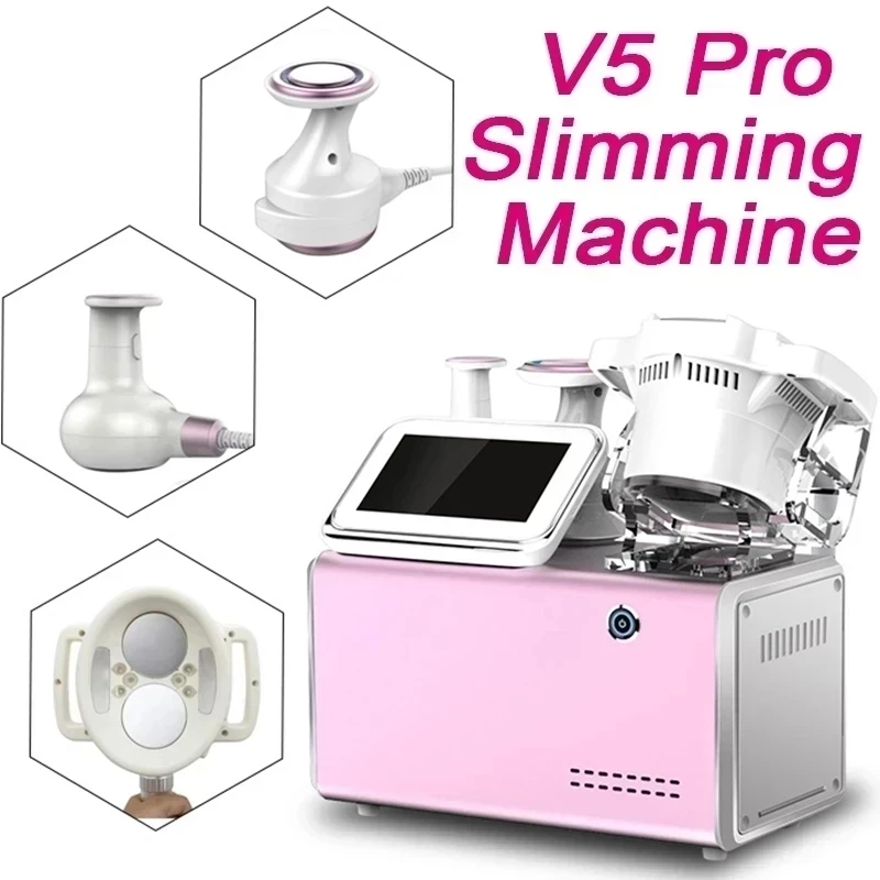 Velabody shape V5 Pro 3 in 1 Vacuum Cavitation System Portable Ultrasonic Slimming shaper Weight Loss fat burning skin Machine