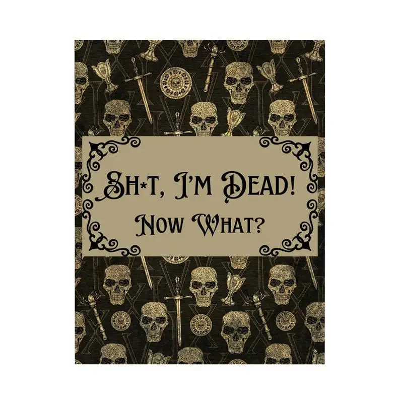 NEW End Of Life Planner I'M Dead Now What? Book Planner Guided Final Arrangements When I'M Gone Workbook Organizer Notebook