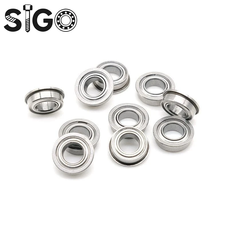 FR2-5ZZ Flange Bearing 3.175x7.938x3.571 Mm ABEC-7 (2PCS) Inch Flanged FR2-5 Z ZZ Ball Bearings