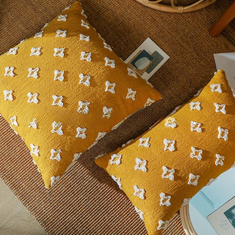 

Милые наволочки в скандинавском стиле из хлопка для дивана, гостиной, отеля, образцовой комнаты, прикроватные наволочки от Wanxiao Cotton