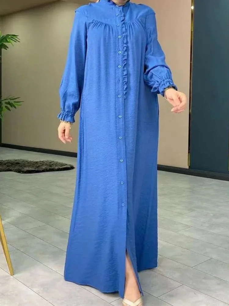 Vestido musulmán árabe saudí para mujer, túnica larga de Eid Abaya marroquí, Abayas de Dubái, caftán islámico, Ramadán, 2023