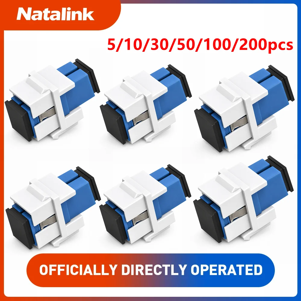 Natalink SC UPC Simplex Fiber Distribution Frame Flange Module Low Insertion Loss Fiber Coupler