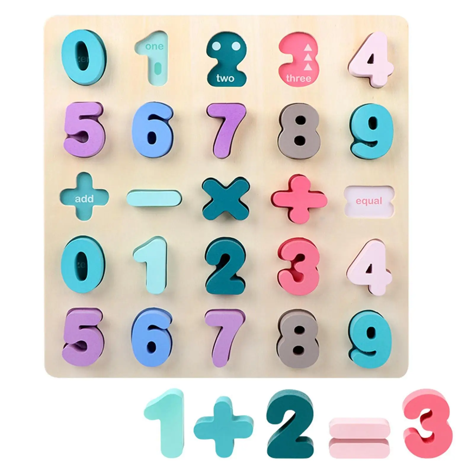 Toddler Wooden Alphabet Puzzle Montessori Educational Toy for Kids Learning ABC Number Shape Blocks Preschool Games for Children