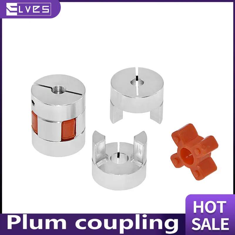 ELVES Connector Flexible Coupler XB Coupler Aluminium Plum Flexible Shaft Plum blossom Coupling D20L25 5x5 Motor Connector