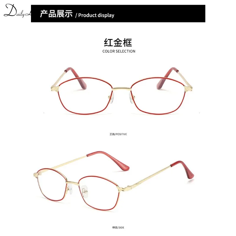 Metal Frame Reading Glasses Women Presbyopia Glasses Magnifying High Definition Prescription Glasses Eyewear +1.0 To +4.0