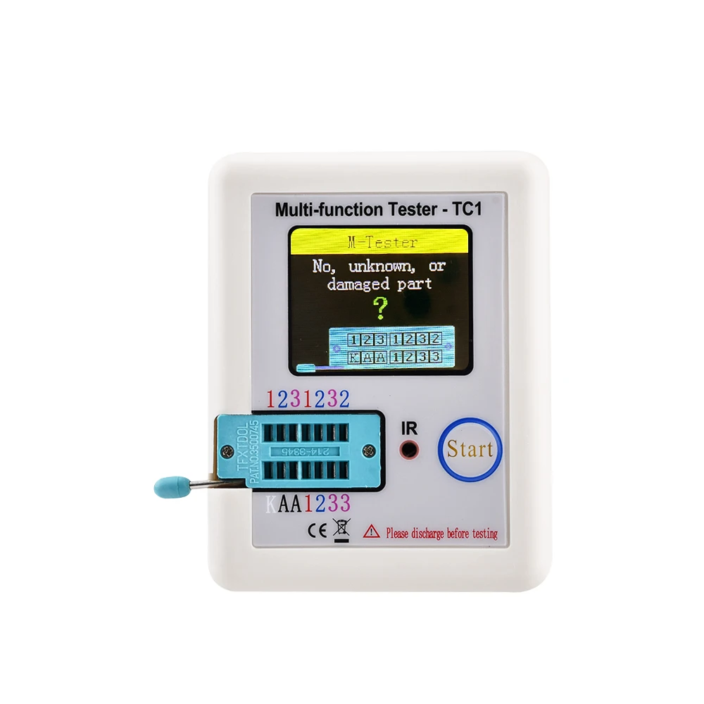 LCR-TC1 Lcr TC1 Kleurrijke Display Multifunctionele Tft Backlight Transistor Esr Tester Voor Diode Triode Condensator Weerstand