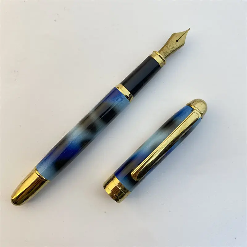 

Huxiaoshan 921 медь + акриловые перьевые ручки No 5 наконечник F 0,5 мм перо каллиграфическая ручка бизнес роскошный письменный подарок для студентов школьников