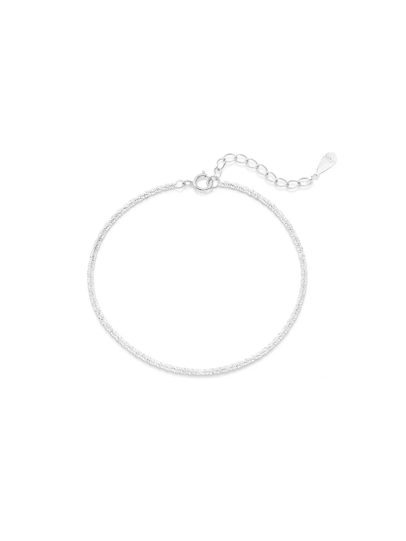 

Серебряный браслет-цепочка S925 с подвеской в виде цветка-головацника и звездами | Изысканные сверкающие украшения | Подарок на День святого Валентина для женщин