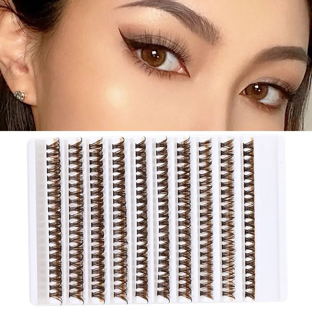 40D Brown Cluster Eyelashes 200 Clusters innesto strumento per il trucco dell'estensione delle ciglia del Volume individuale per un aspetto naturale e drammatico