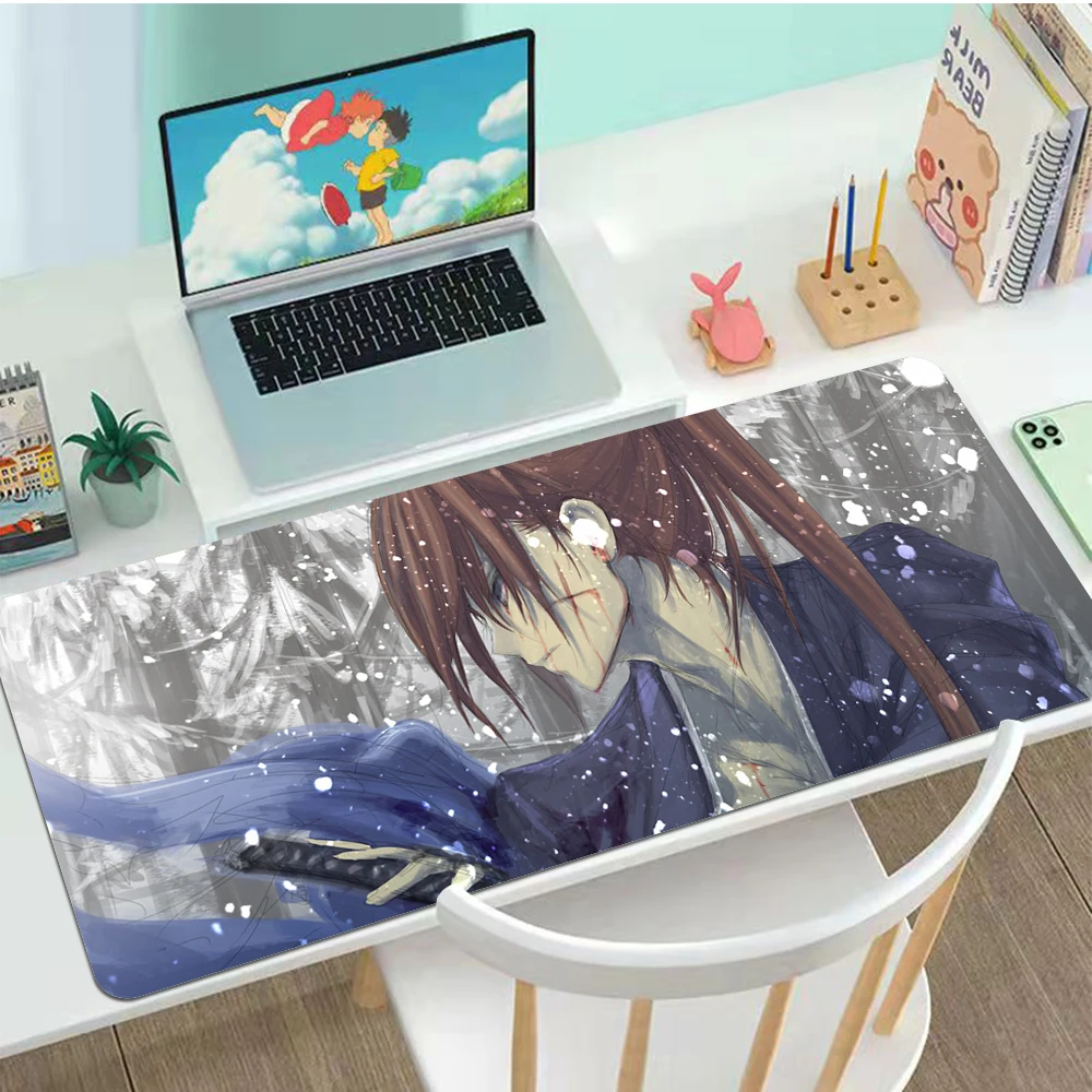 Rurouni Kenshin Mouse Pad Gaming XL Computer HD Mousepad XXL keyboard pad Anti Slip Office Carpet Laptop Table Mat