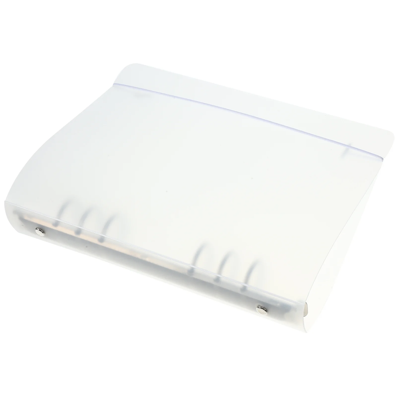 2 قطعة غطاء دفتر الملاحظات PP مادة الحديد قابل للتعديل كليب المنظم مدرسة مكتب وثيقة الموثق قذيفة