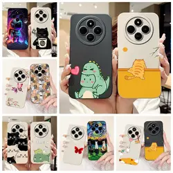 For Xiaomi Redmi 14C Case PocoC75 Cute Dinosaur Cartoon Cover Soft Silicone Phone Cases For Xiaomi Poco C75 C 75 Redmi14C Bumper