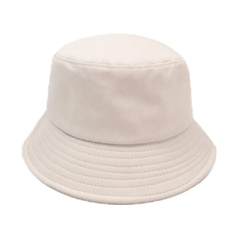 Unisex Khaki White Black Yellow Pink Personality Bucket Hats Fishermen Caps Outdoor Casual Cap Sunscreen Hat