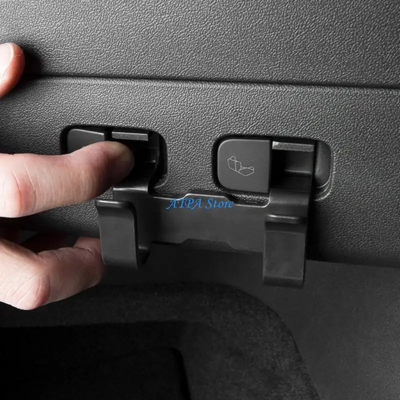 

U13C Trunk Hook Maximizes Storage Space Easy to Attach Hook ABS Trunk Hook Interior Grocery Bag Hanger for Vehicles
