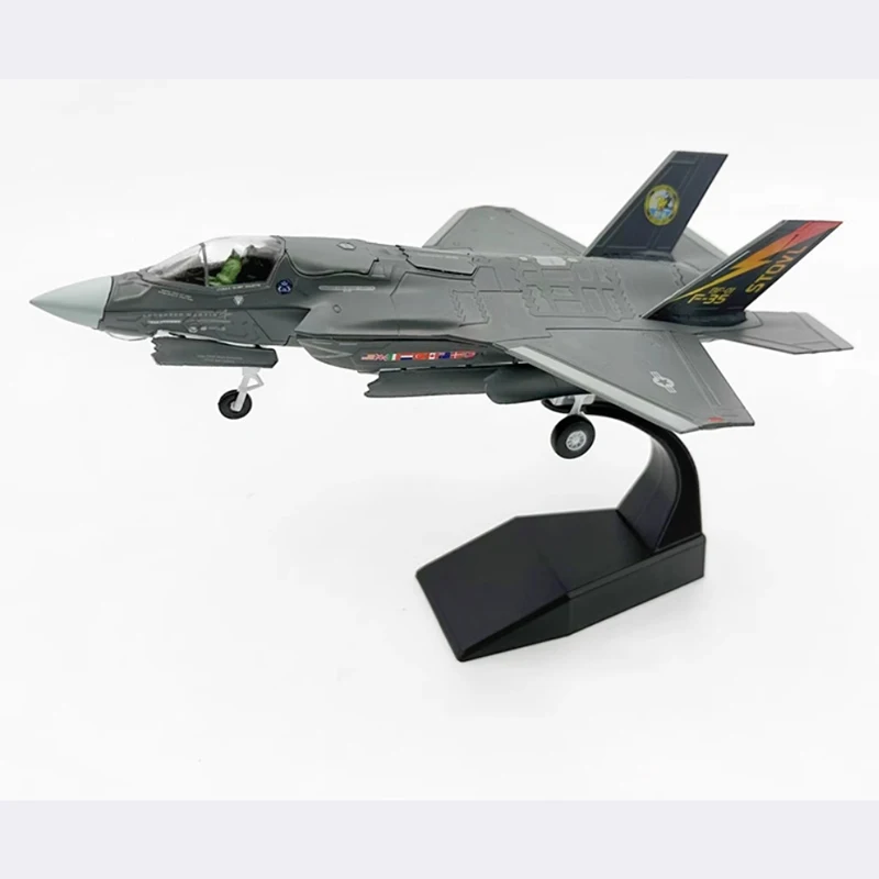 Diecast 1:72 Scale American F-35B F35 Lightning II fighter Alloy Finished aircraft Simulation Model Souvenir Gifts For Adult Boy