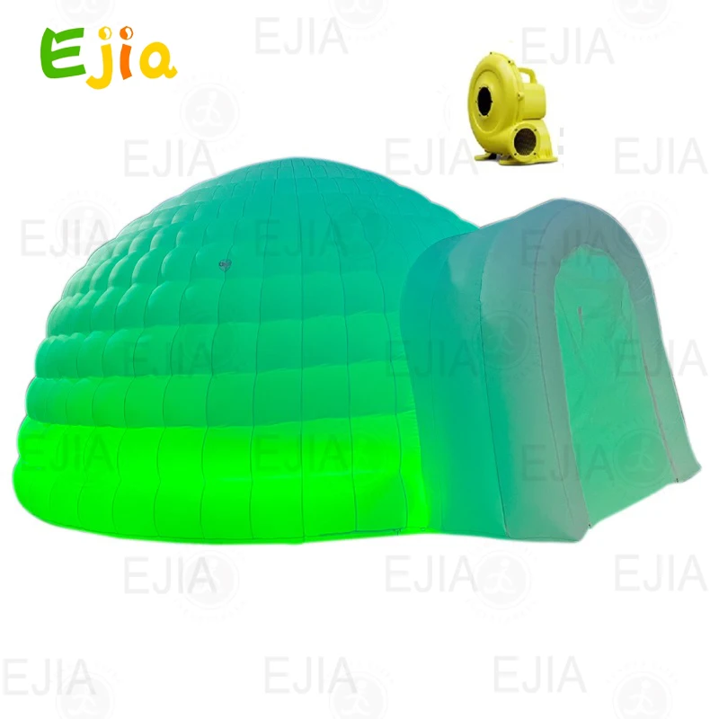 Commerical  Large Advertising Led Light Lawn Inflatable Igloo Air Dome Tent Inflatable Igloo Dome Night Club Tent  For Outdoor