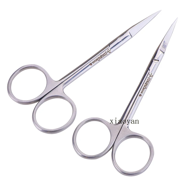 

Ophthalmology precision bow stainless steel anatomical scissors cut suture dissection anatomical scissors fine cut straight curv