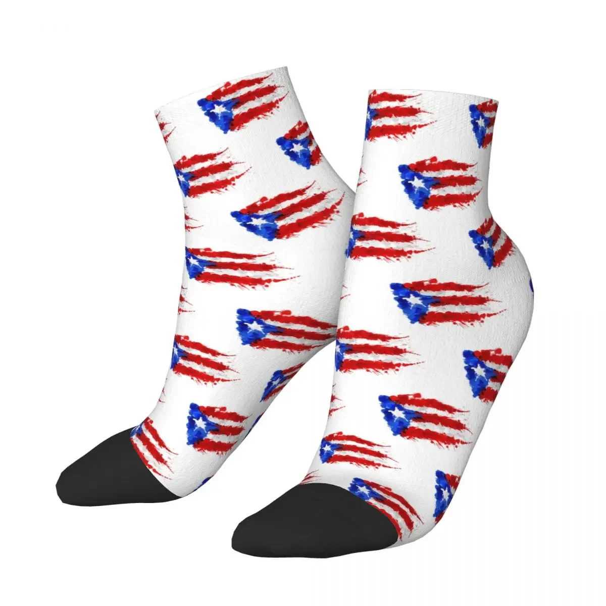 Puerto Rico Flag (1) Socks Harajuku Super Soft Stockings All Season Socks Accessories for Man's Woman's Gifts