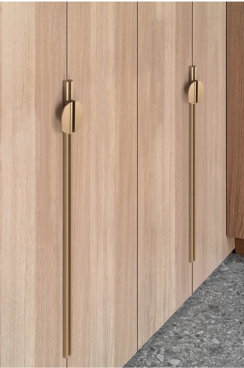 Yutoko moderne dark gold grau runde schrank tür griffe schublade zieht 200mm 500mm küche schrank möbel griffe hardware – Detail 8