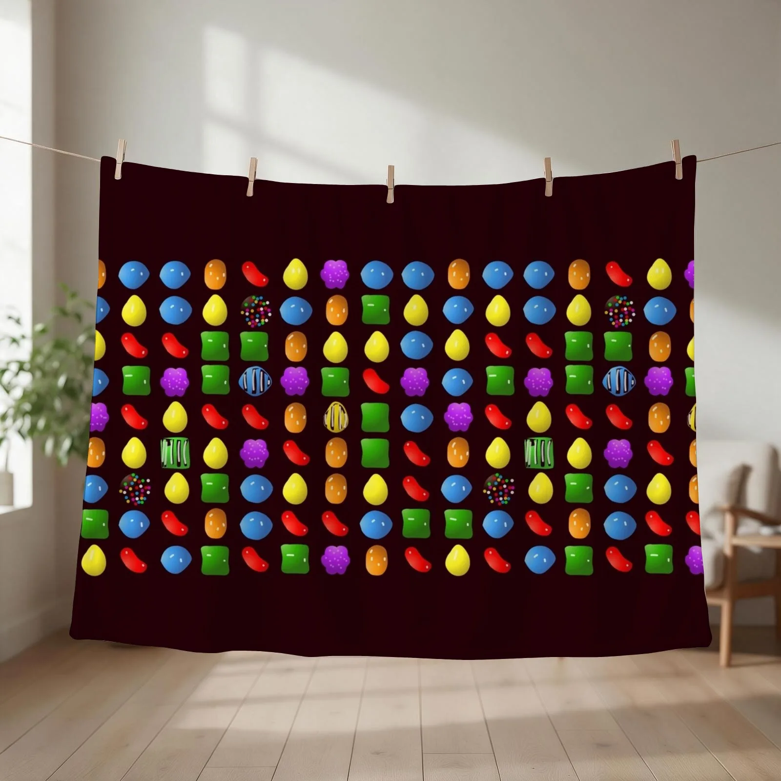 new candy crush saga Throw Blanket Comforter christmas gifts Sleeping Bag Stuffeds Blankets