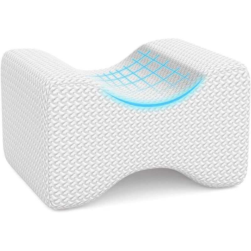 Oreiller de soutien du dos en mousse à mémoire de forme, soutien du genou, alignement de la colonne vertébrale, oreillers de corps de grossesse pour dormeurs latéraux pour Orth4WD, antica contrasté, jambe arrière, hanche