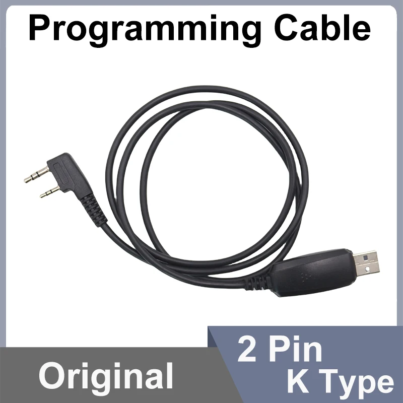 USB Programming Cable for Quansheng UVK5/UVK6, 5RPlus, Baofeng 18Pro/13Plus/17Plus/V2 - with CD Software & Radio Accessories