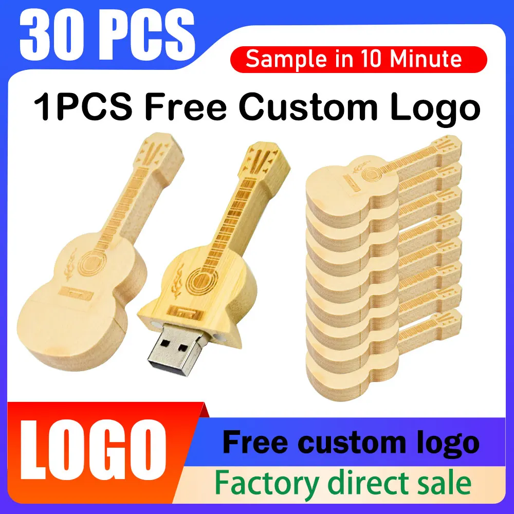 

30 шт./лот, деревянная USB-флешка, 128 ГБ, деревянная ручка, 64 ГБ, память 32 ГБ для ноутбука, U-диск, коробка для лазерной гравировки, подарок, логотип