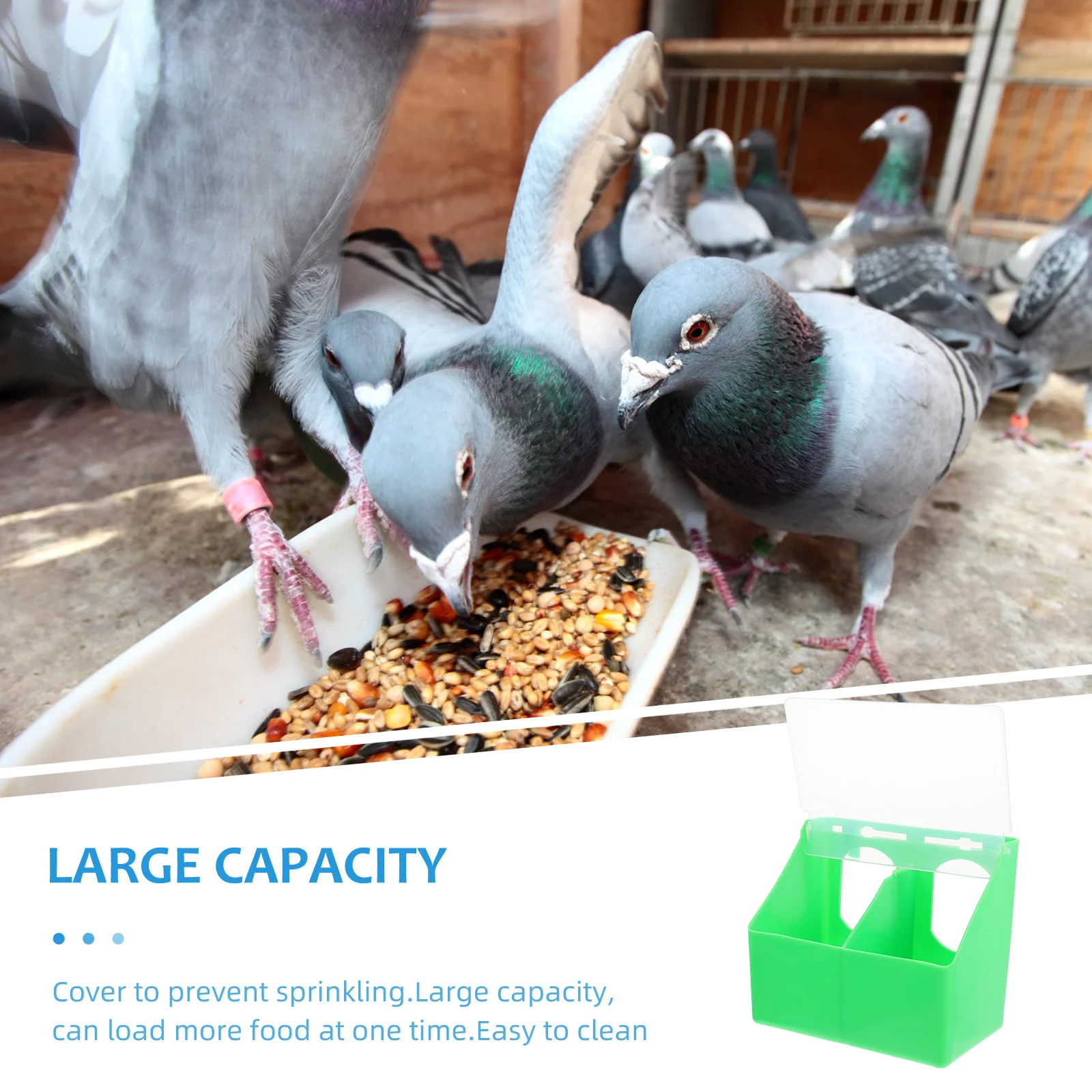 

Pigeon Cup Household Bird Plastic Quail Feeding Accessory Household Quail Feeder Random Plastic Bird Feeder Color