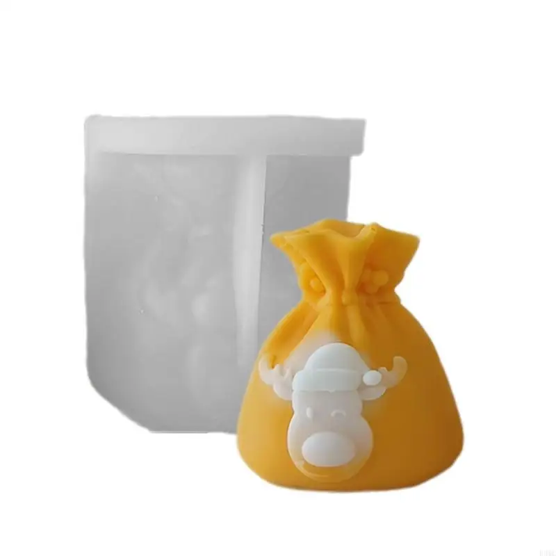 R3MC Nochebuena Adorno adornos Epoxi Molde haciendo jabón para fundición resina Decoraciones del hogar