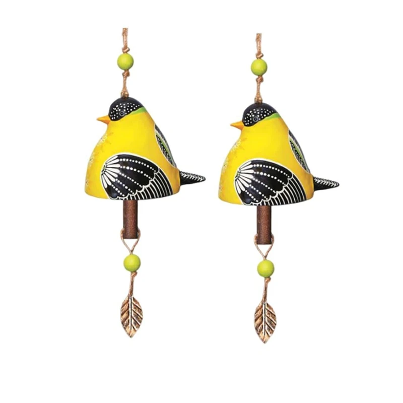 2PCS Bird Song Bell Bird Song Bell Wind Chime Bird Song Bell Garden Decor Hanging Rustic Wind Chime Wind Chime Parts