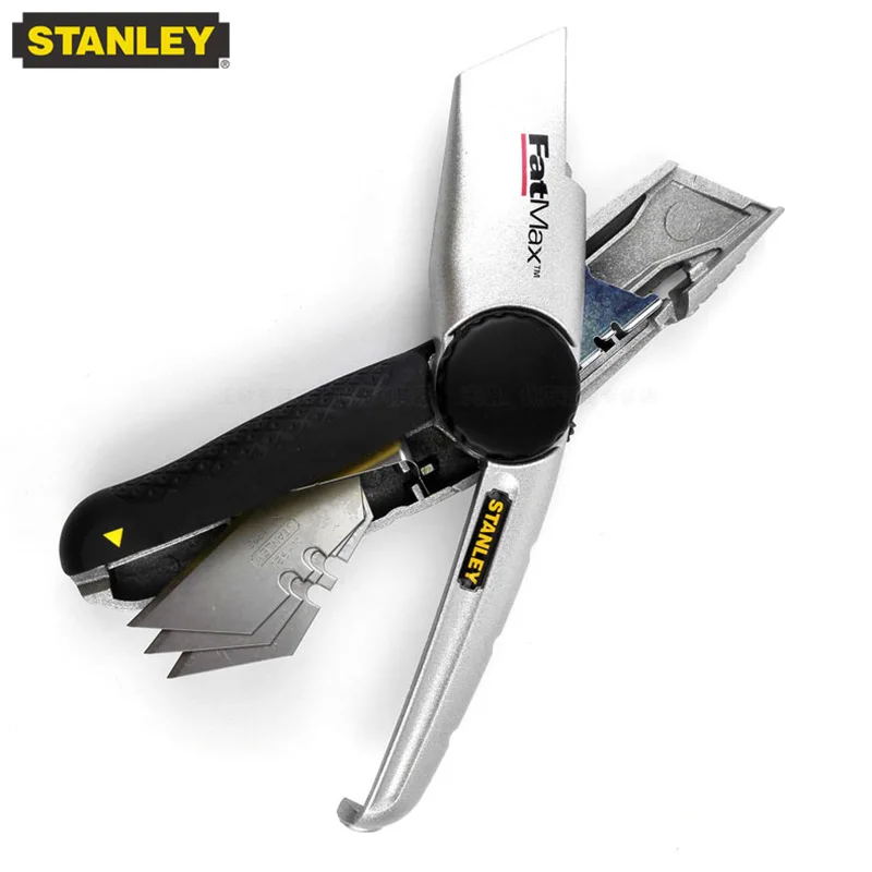 Imagem -02 - Stanley Fatmax Heavy Duty Faca de Corte com Pcs Lâmina Trapezoidal Wallpaper Carpet Art Knife 1077722