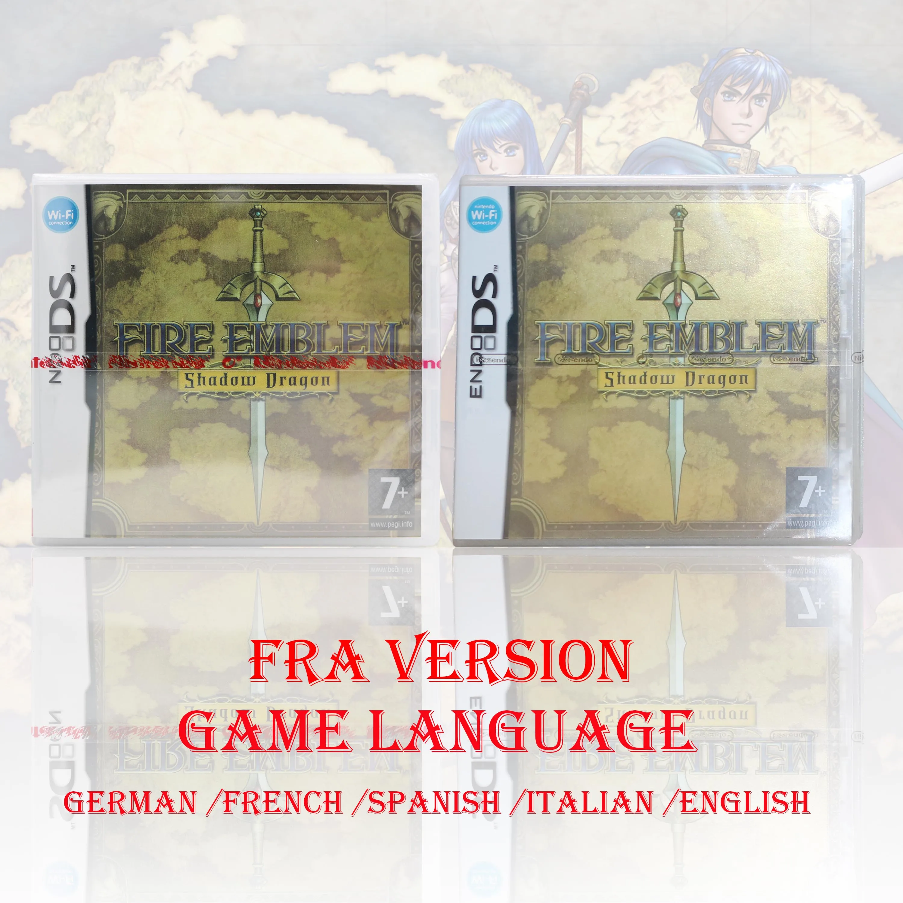Fire Emblem Shadow Dragon Versión Francesa Paquete Sellado Réplica Original 1:1 Videojuego DS Funciona Perfectamente para Consolas DS 2DS 3DS